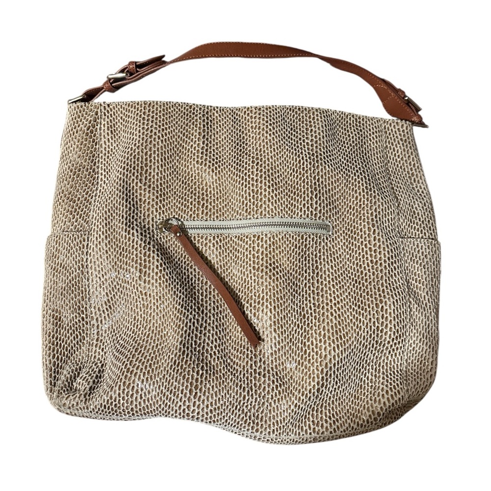 Beautiful Sorial Cream and Brown Shoulder Bag